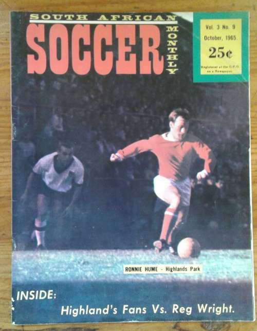 Soccer Magazine October 1965 Vol.3 no.9 South Africa