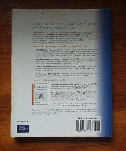 Essentials of Human Anatomy and Physiology 7th edition Medical Books
