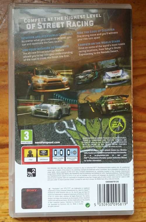 Need for Speed ProStreet (PSP) Essentials Edition