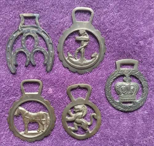 5 x Horse Brasses