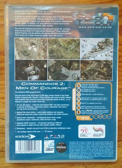 Commandos 2 Men of Courage Windows Game