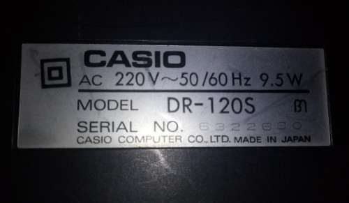 Casio Dr-120s Printing Calculator