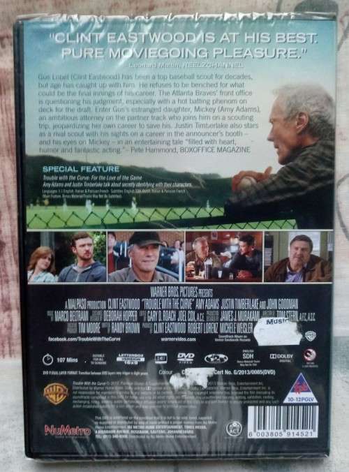 Clint Eastwood Trouble with the Curve Dvd