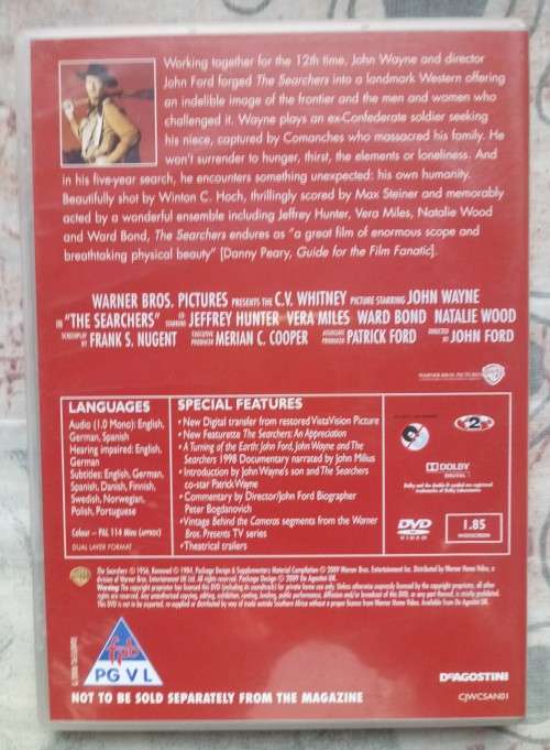 John Wayne The Searchers Dvd