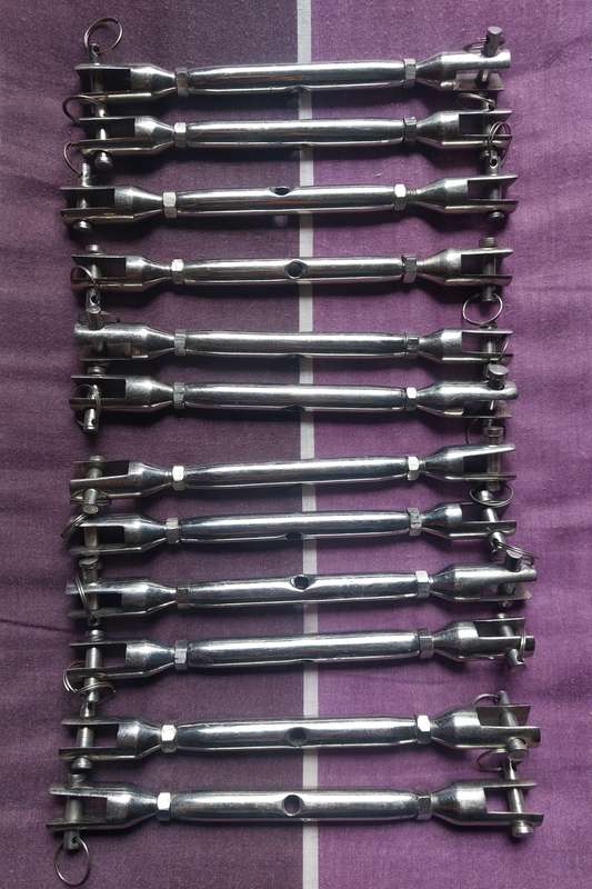 Turnbuckle Fork and Fork SS 6mm x6