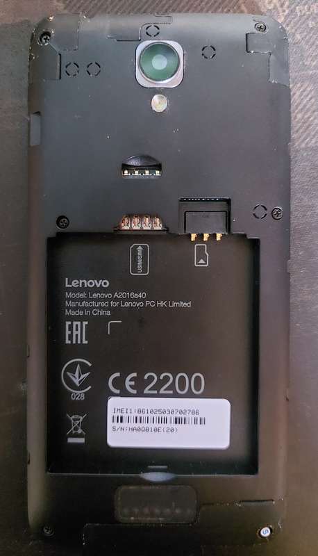 Lenovo Vibe B A2016a40 Cell Phone