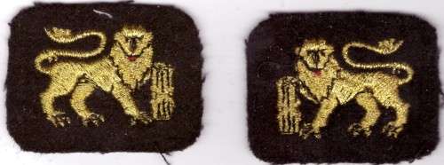Crazy R1 Start Auction!  SA Navy Insignia: SA Navy Chief Petty Officer (set of 2)