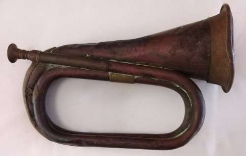 Crazy R1 Start Auction!   Boosey & Hawkes Copper Brass Bugle