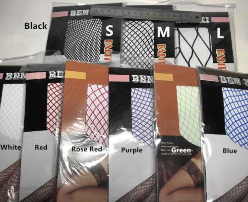 Lace Fishnet Stockings (Colors and S M L of Mesh Opening Available)