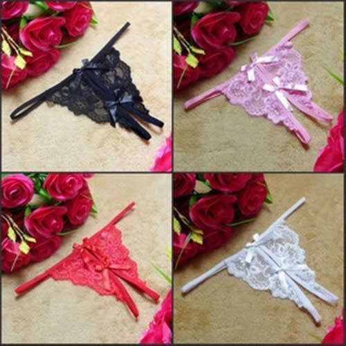 Sexy Lace Open Crotch T-Back (Body Weight 65 to 90 KG)