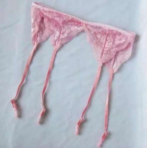 Lace Stockings Suspender with Clamps