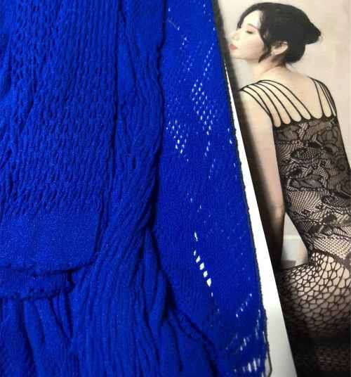 Jacquard Net Body Stockings (Open Crotch)