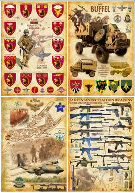 SADF Poster Set of Four - Parabats Version