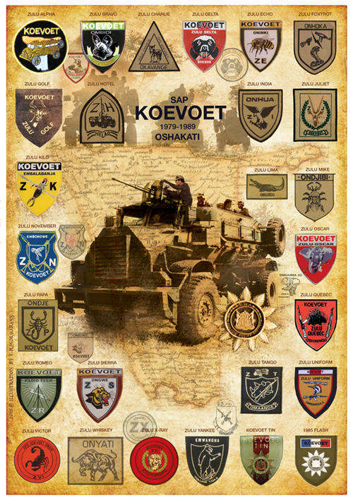 KOEVOET SAP FLASHES OSHAKATI AREA SWA 1979-1989 POSTER