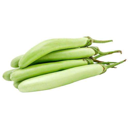 Long brinjal (white and purple mixed ) - 30 seeds