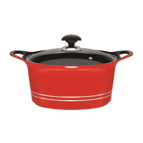 Sonex-die cast pot set 18 piece - Red