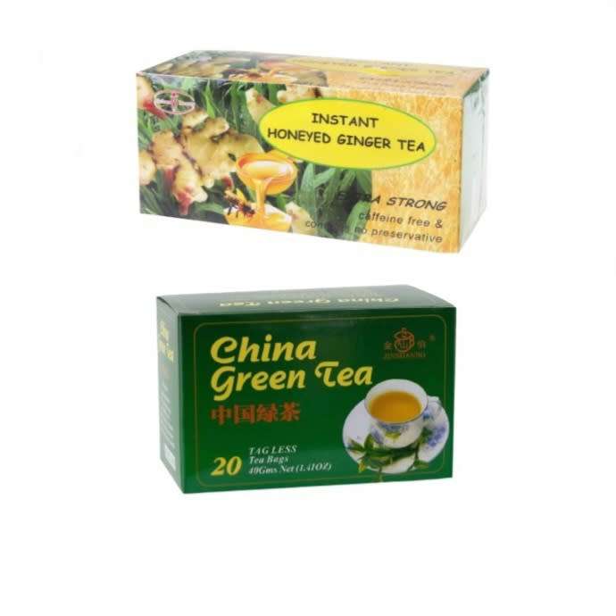 China Green Tea 20's & Instant Honeyed Ginger Tea 10's Combo Pack