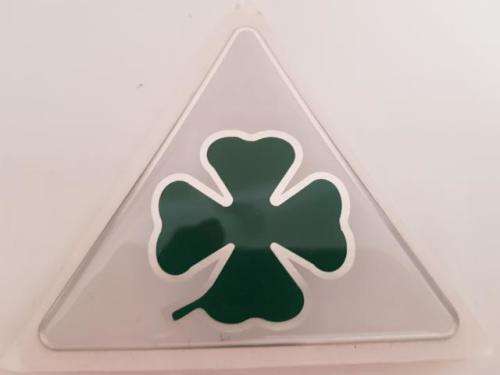 ALFA ROMEO GREEN CLOVER BUBBLE DECAL