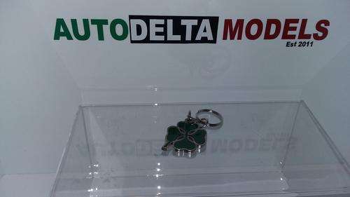 ALFA ROMEO GREEN CLOVER METAL KEY RING  * FREE SHIPPING IN SA *