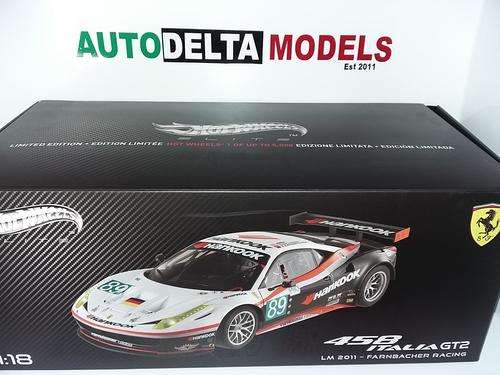 FERRARI 458 ITALIA GT2 LE MANS 2011 - HOT WHEELS ELITE