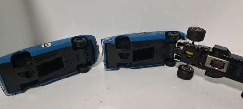 SCALEXTRIC 2 X DATSUN 240 AND LOTUS F1