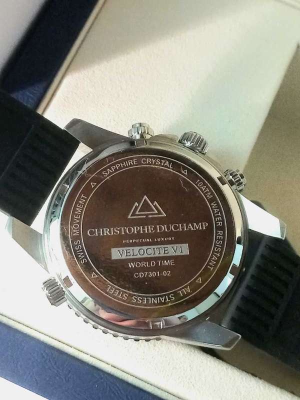 Luxury Men`s Watch - Christophe Duchamp Velocity V1 (Black)