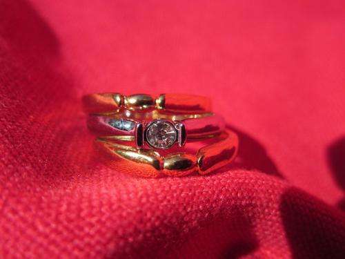 9ct Gold plated wedding ring set - Size 7,8,9
