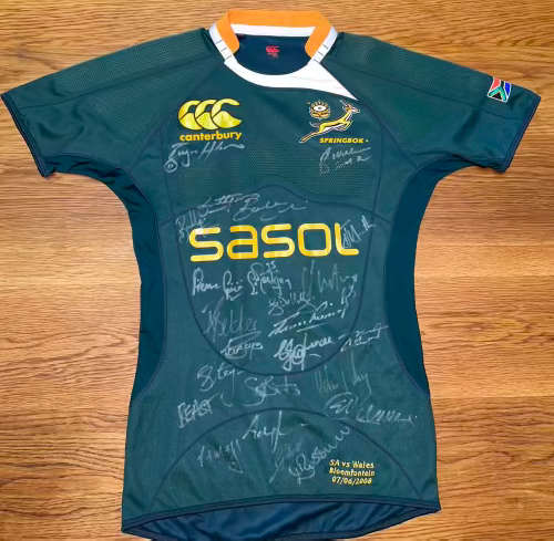 Signed Springbok Rugby Jersey 2008, No23