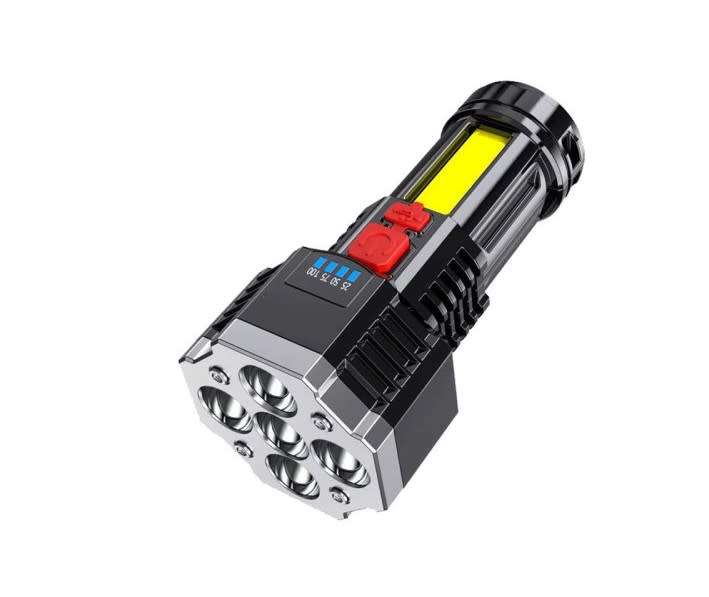 LED Portable Flashlight Side Light Lightweight Outdoor Lighting USB Charging