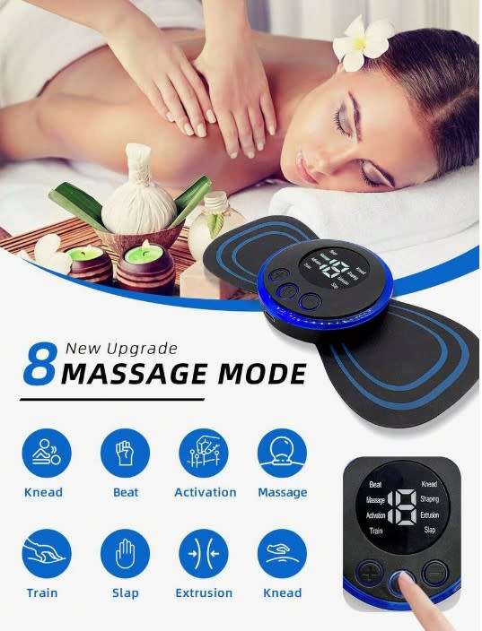Physical Wireless Tens Ems Massager Electric Smart Fitness Body Silicone Neck Back Full Body Massag