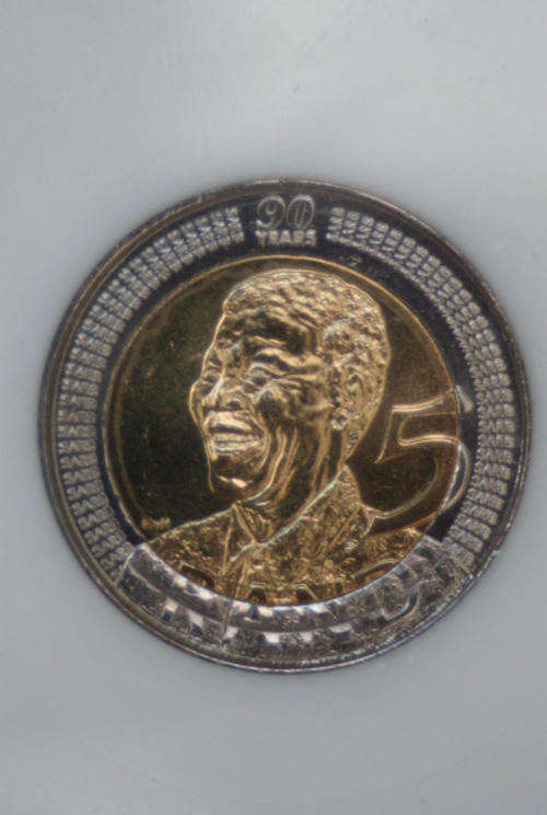 3 x MANDELA 90th ERROR COINS - 2008  - UNCIRCULATED !!!