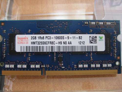 Hynix 4gig (2x2gig sticks) DDR3 Laptop RAM