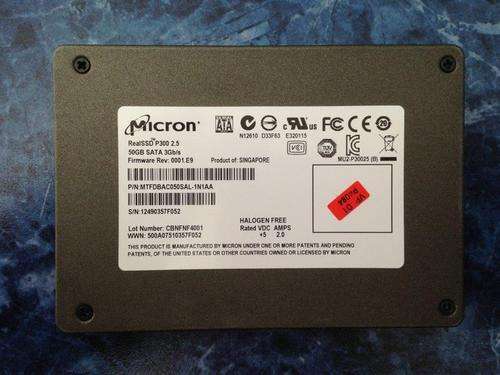 Micron 2.5" SSD 50gig  ++PRACTICALLY BRAND NEW++
