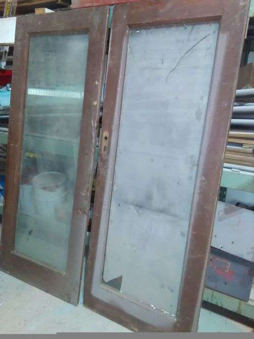 DOUBLE GLASS DOORS