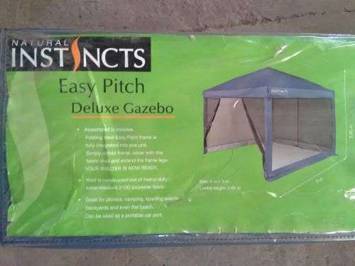 NATURAL INSTINCTS EASY PITCH DELUXE GAZEBO