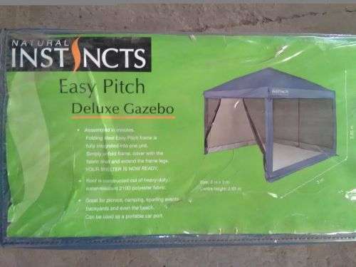 NATURAL INSTINCTS EASY PITCH DELUXE GAZEBO