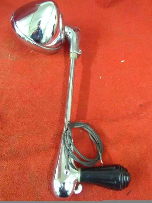 VINTAGE 50'S OR 60'S UNITY MANUFACTURING USA H1 IN CAR ADJUSTABLE SEARCH LIGHT