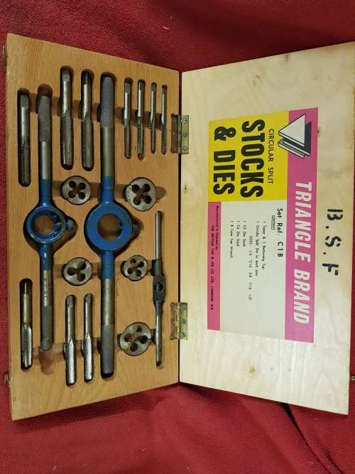 NEW OLD STOCK BRITISH MADE BSF TAP AND DIE SET