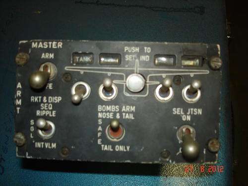 EX SAAF AM3-CM " BOSBOK"  ARMAMENT CONTROL PANEL.