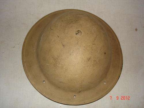 WW2 BRITISH Mk2 HELMET. MAKERS MARK "JAGER-RAND" AND DATED 1942