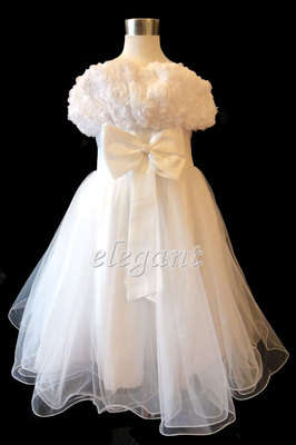 White evening dress 3-4y