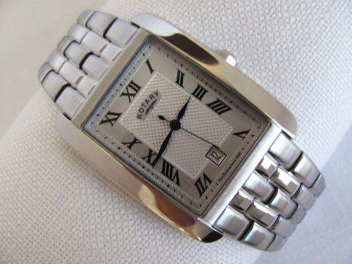 NEW MENS ROTARY CLASSICS CGB00005/21 STAINLESS STEEL BRACELET WATERPROOF WATCH