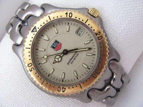 Authentic TAG HEUER SEL GOLDPLATED FULLSIZE MODEL WG 1130-KO