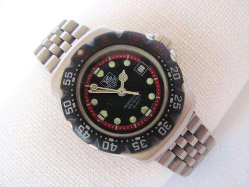 AUTHENTIC TAG HEUER F1 CLASSIC LADIES WATCH 374.508, BLACK/RED COMBO