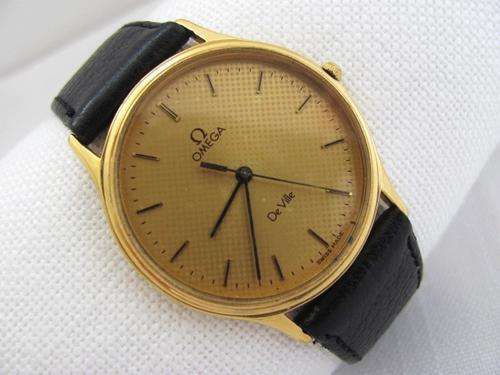 AUTHENTIC OMEGA DE VILLE QUARTZ GOLD PLATED WATCH CAL. 1417