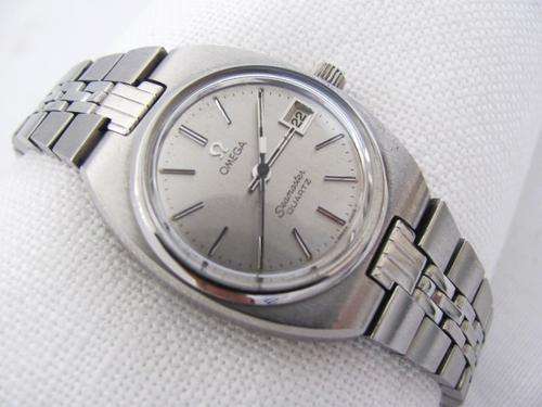 AUTHENTIC OMEGA SEAMASTER DAYDATE STAINLESS STEEL WOMENS WATCH
