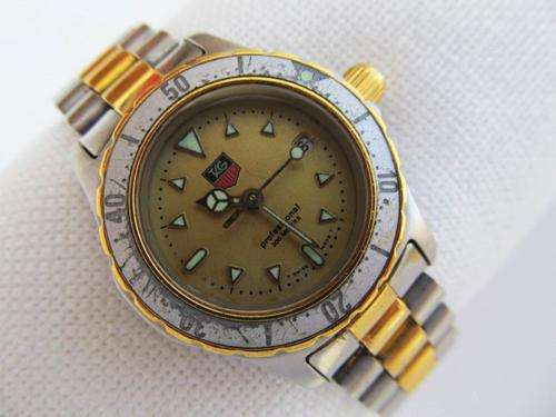 RARE AUTHENTIC TAG HEUER 2000 SERIES 2TONE QUARTZ LADIES DIVERWATCH