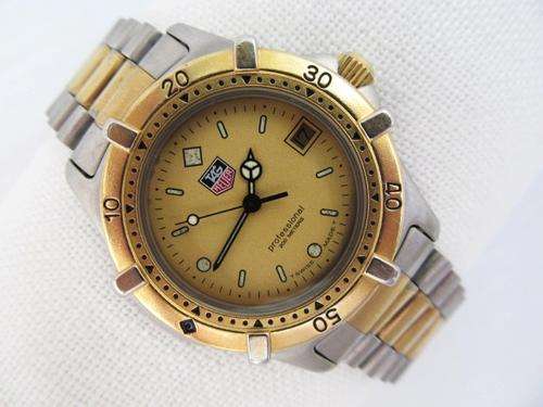 RARE AUTHENTIC TAG HEUER 2000 SERIES 2TONE QUARTZ MIDSIZE MENS WATCH