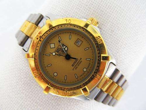 RARE TAG HEUER 2000 SERIES 2TONE QUARTZ LADIES DIVER WATCH