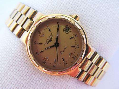 LONGINES CONQUEST DATE GOLD PLATED QUARTZ LADIES WATCH - OPEN TO OFFERS?!